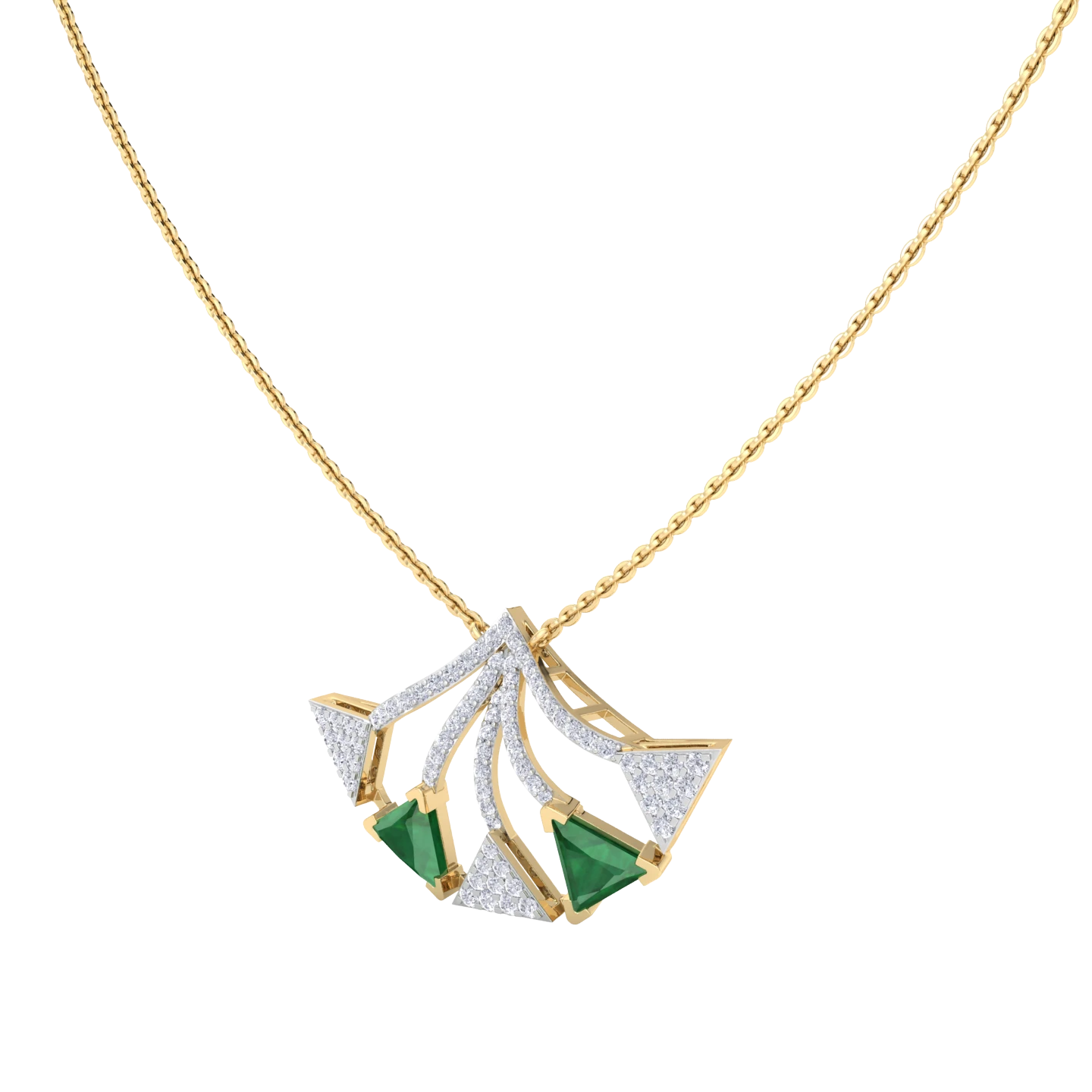 NATURAL DIAMOND JEWELLERY PENDANT SET