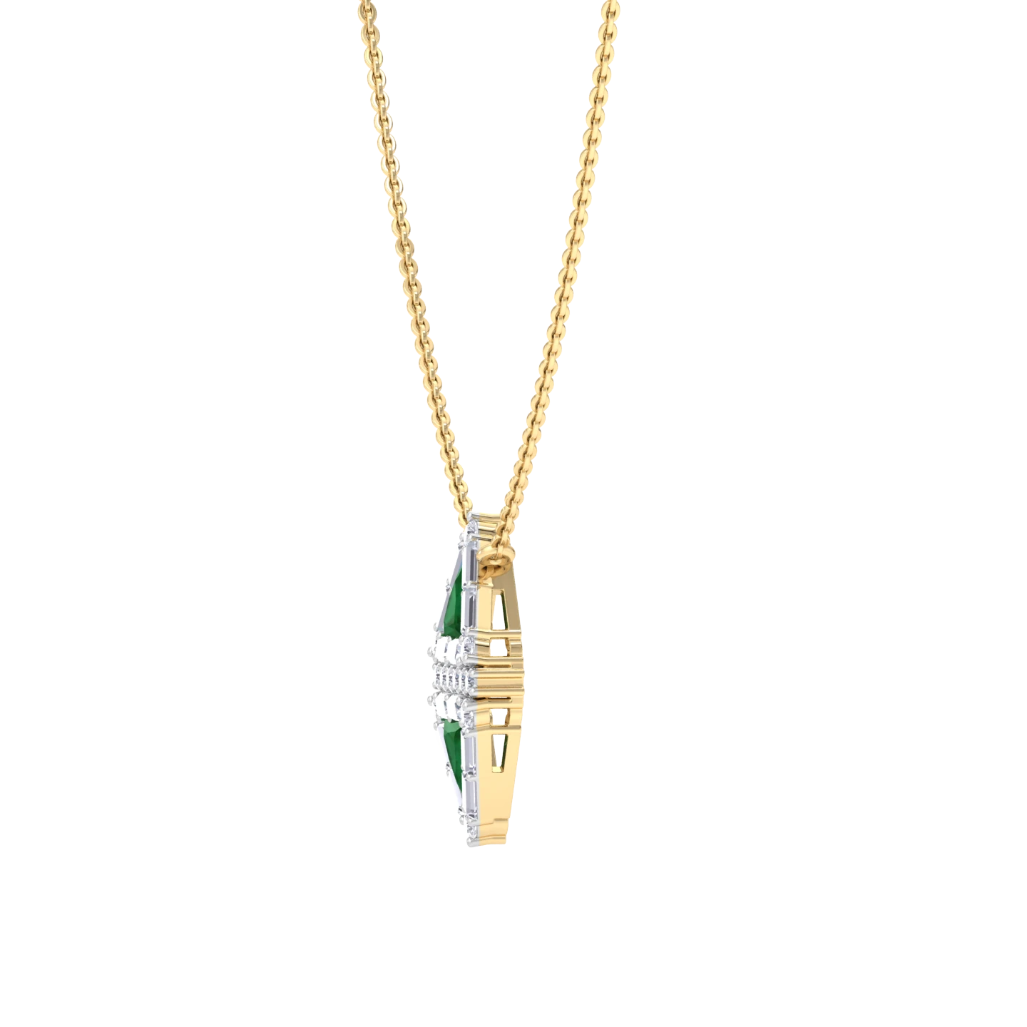 NATURAL DIAMOND JEWELLERY PENDANT SET