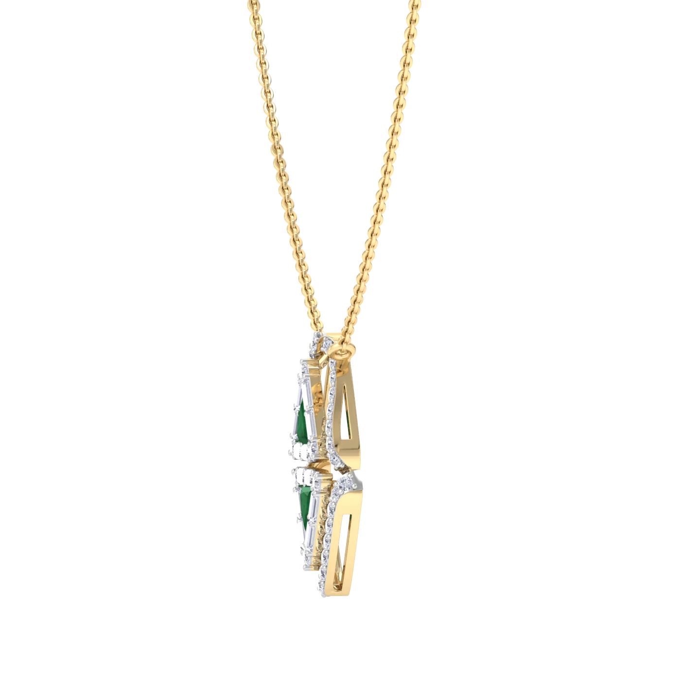 NATURAL DIAMOND JEWELLERY PENDANT SET